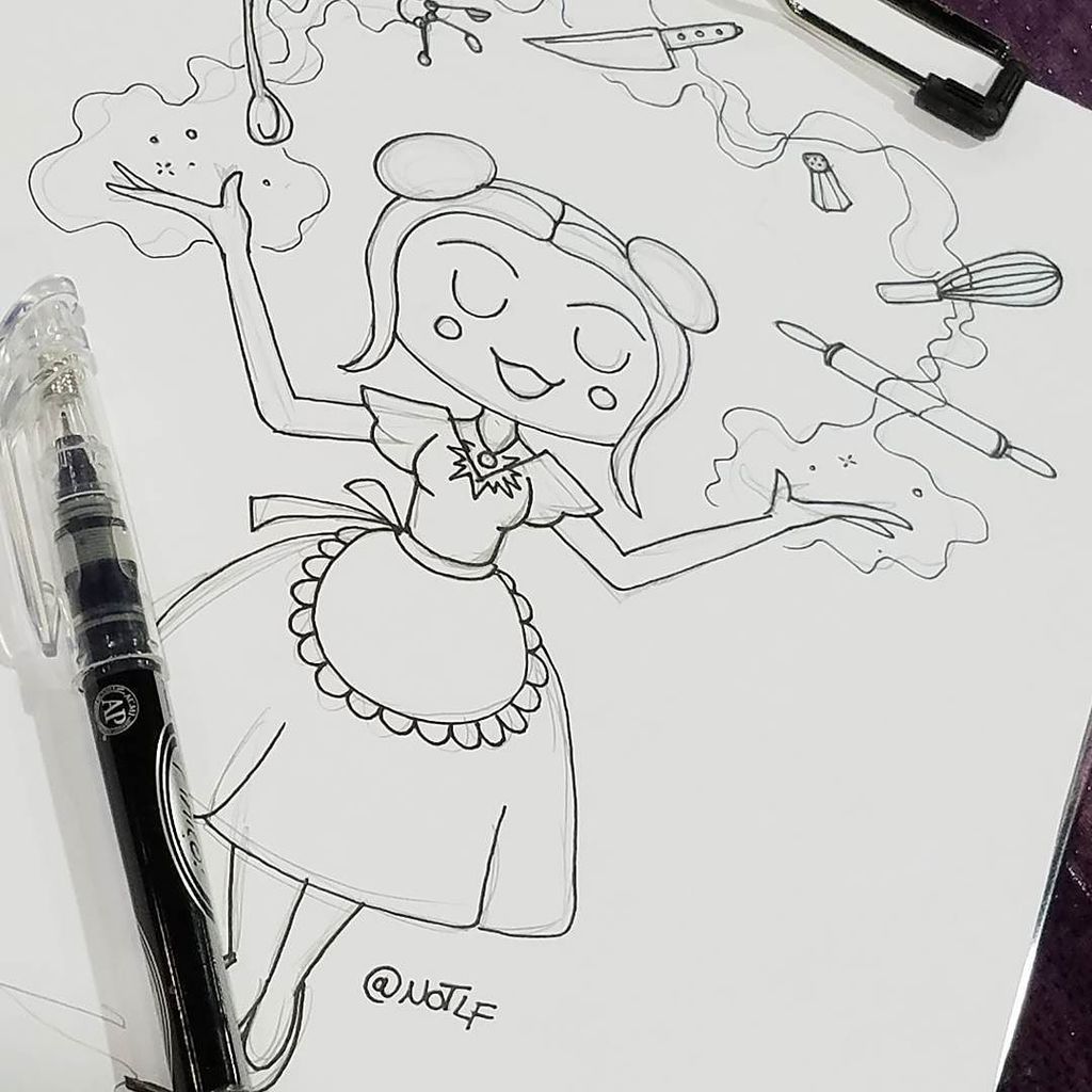 NOTLF's tweet photo. Using down time at the booth to ink some pieces. #eucon #futuresticker https://t.co/Ow7KRfgyVX https://t.co/RJzaaOPYHd