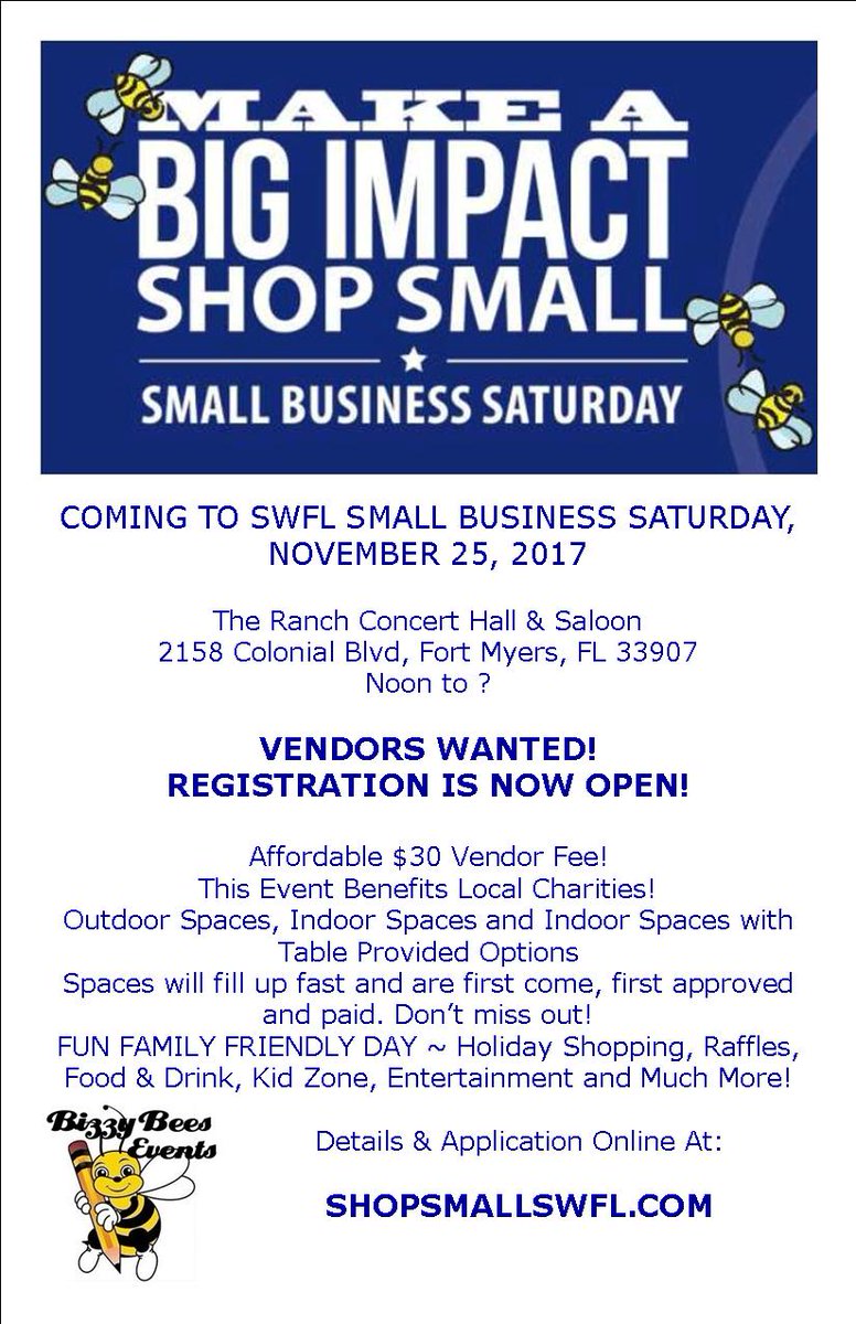 You will see this account come alive as we are now less than 2 weeks away from Shop Small SWFL on Small Business Saturday. shopsmallswfl.com