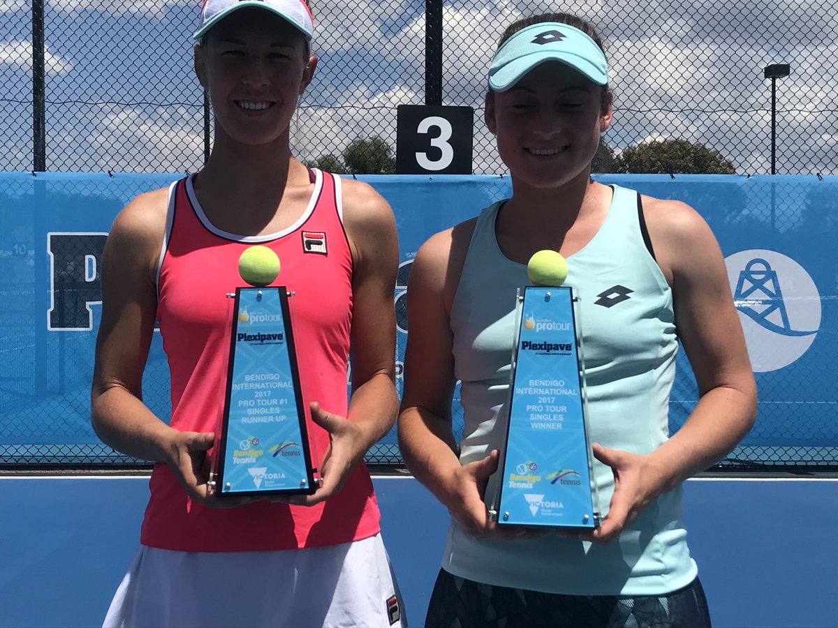 bgotennis's tweet photo. Tamara Zidansek is the 2017 Plexipave Bendigo International #ProTour Champion @bgotennis @ITFprocircuit @TennisAustralia https://t.co/8XYEmNPvwz
