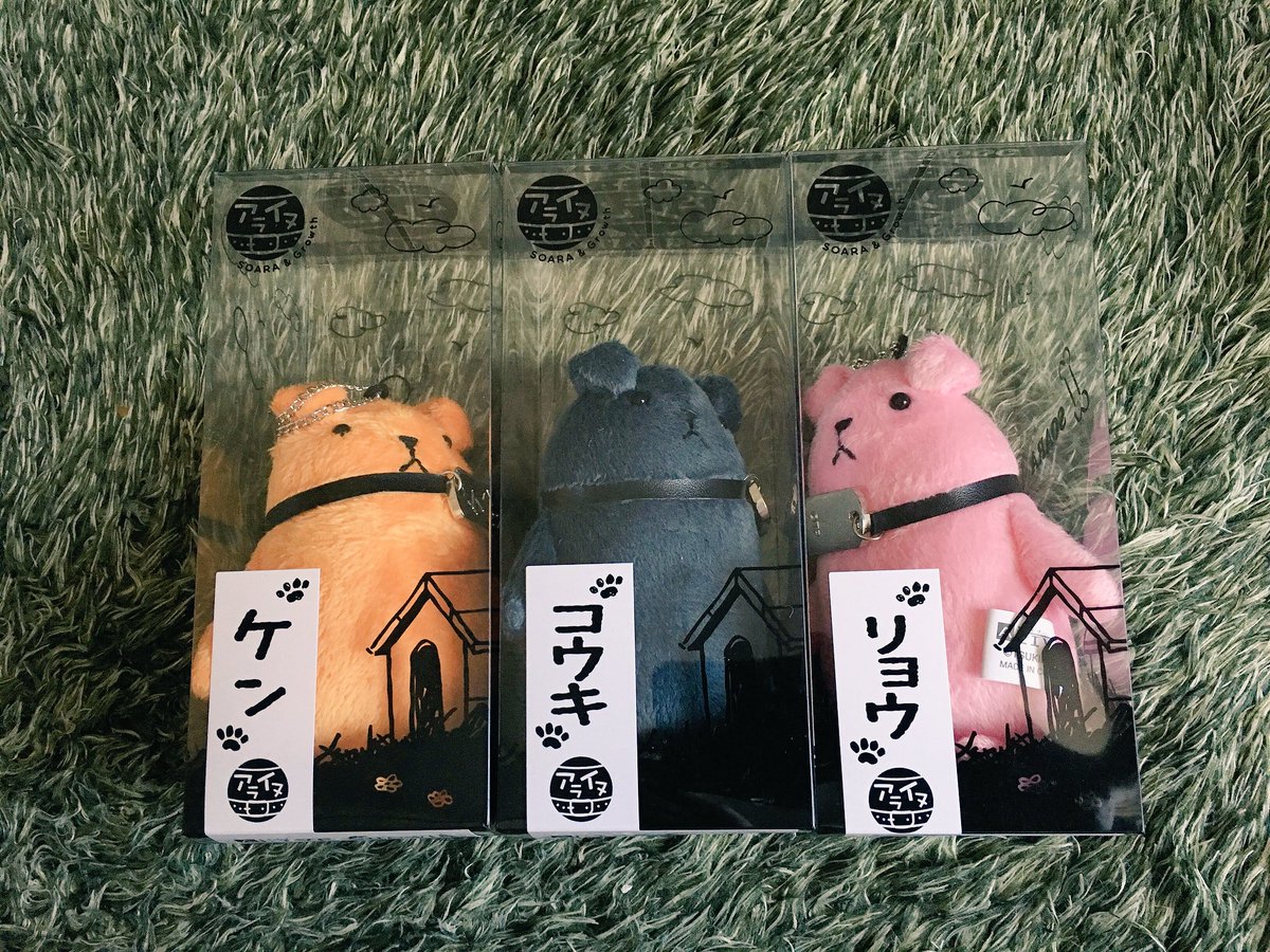 ゆみ玉 昨日growthのアライヌ三匹お迎えできた D なぜかマモル だけは売り切れになってて切ない気持ちになった同時に衛に出会う前の三人のようでこれはこれでキュンとすると思った マモルはオンラインショップで確保できたので後日お迎えする予定 W