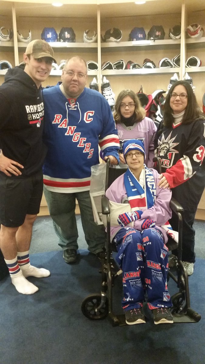 emilianashope's tweet photo. Two years ago was Emiliana’s last Rangers game. Despite all the pain she was in and what realize now. She was able to enjoy the game and meet her fav @ChrisKreider https://t.co/CoyFjh0k41