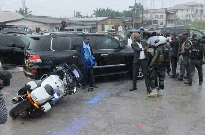 IGP Ibrahim Idris ordered the immediate sack of the dispatch rider knocked down by the convoy of the Minister of Transportation, Rotimi Amaechi.