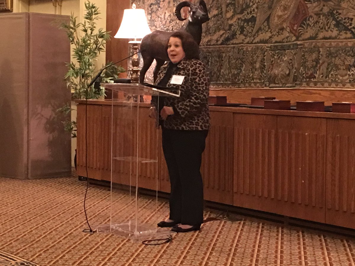 Dr. Merrill &amp; Dr. Eliz Colbert presented on behalf of UNC at Alumni Awards Dinner to Principal Muriel Summers the Distinguished Leadership Award. Muriel gave a beautiful &amp; inspiring speech. We are honored to have you on the WCPSS Team.  TY for your exemplary leadership!