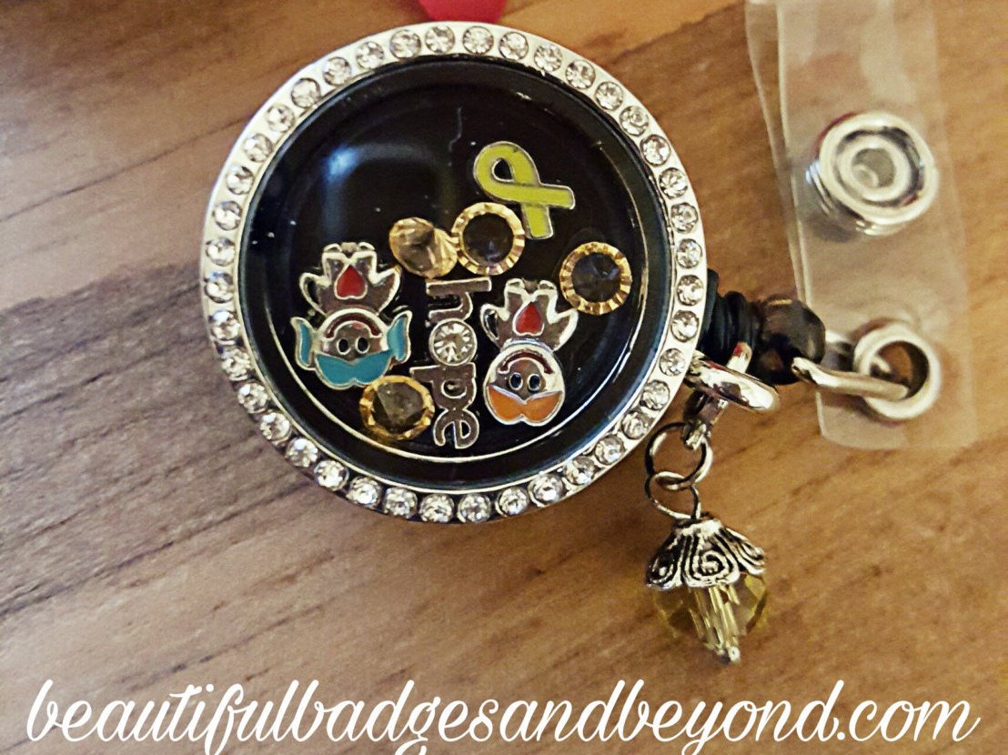 venicia84's tweet photo. Excited to share the latest addition to my #etsy shop: Childhood Cancer Awareness Floating Locket Retractable Badge Holder #accessories #lanyard #awareness #floatinglocket #childhoodcancer #charms #badgereel  https://t.co/AynhDY7b4J https://t.co/tC30fV6yv4