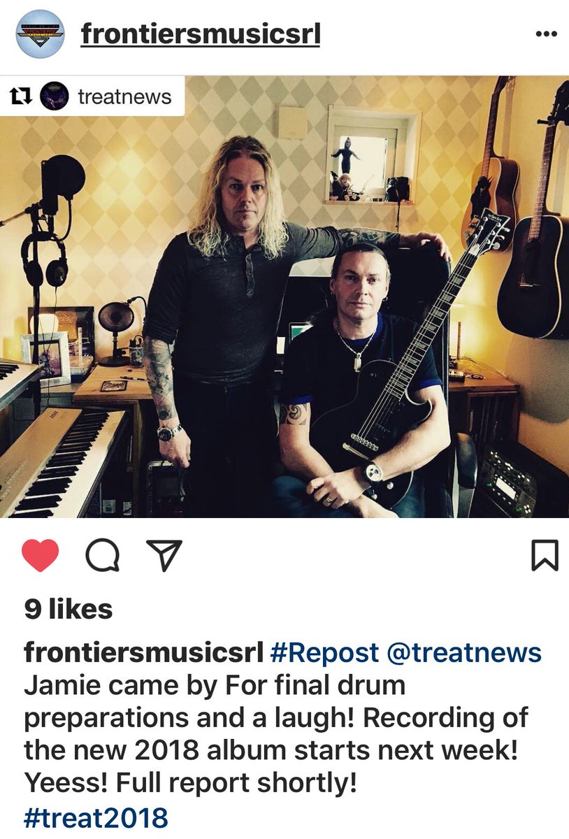 New <a href="/TREATtheband/">TREAT</a> album coming in 2018! 🤘🤘