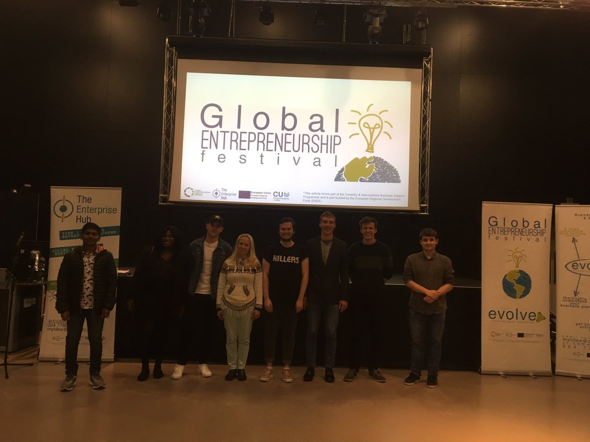 CUSELAUNCH's tweet photo. Final #GEF2017 event had 2 teams pitching their business idea to win £10k start up support with @caroledonnelly @CovUni_Business https://t.co/5TSIs6eNBU