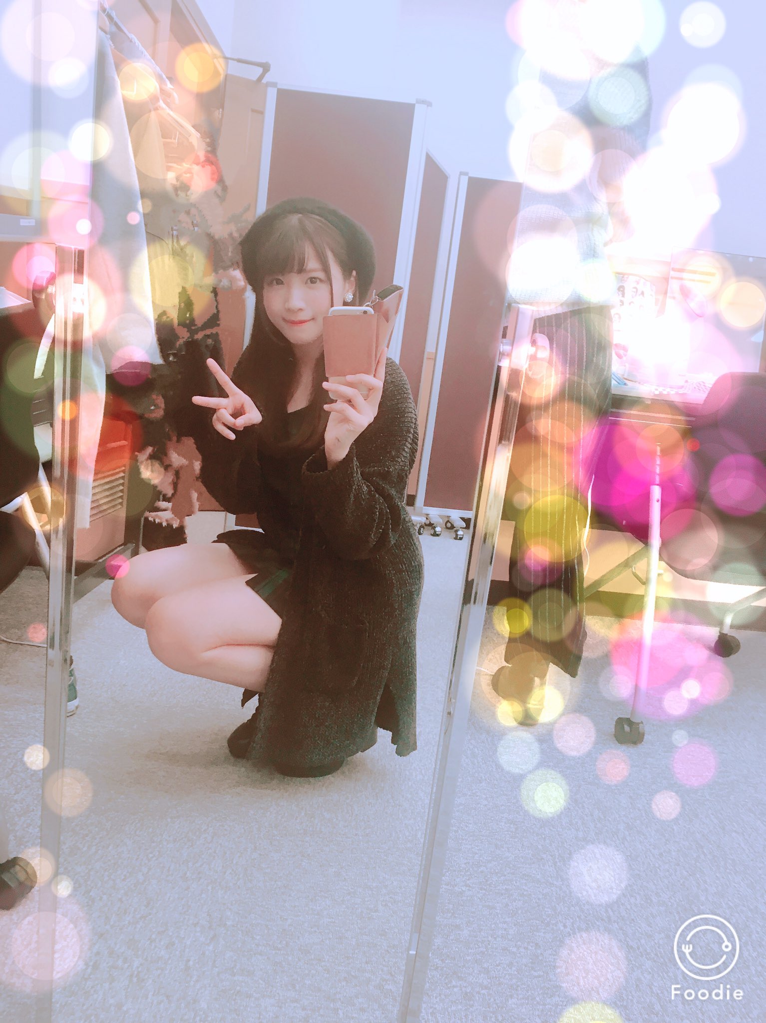 広瀬ゆうき お昼のチアフルーツのイベント 緑川末那はテラグリーン 緑担当 ということで 緑の服を選びましたー 緑はめったに着ないから 選ぶのに時間がかかったなあ 緑着れてうれしかったです チアフルーツ T Co Akitnygbww Twitter