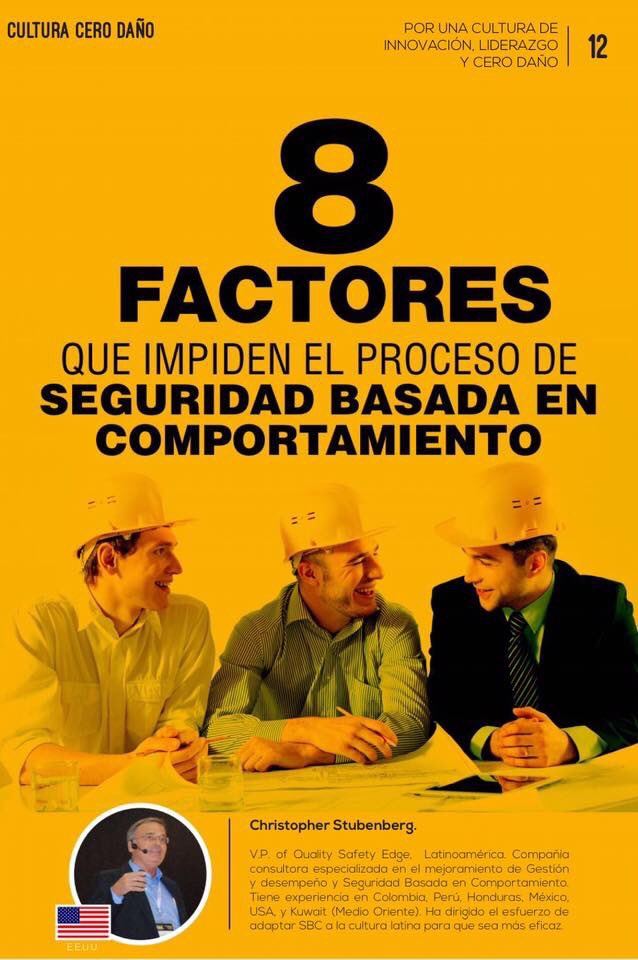 RevistaHSECinno's tweet photo. El norteamericano #ChristopherStubenberg ha escrito un interesante artículo sobre los 8 factores que impiden un proceso exitoso de Seguridad Basada en Comportamiento.
Léelo aquí 👉🏻 https://t.co/Y0Ly5DaIYD https://t.co/HXBTtHIxGc