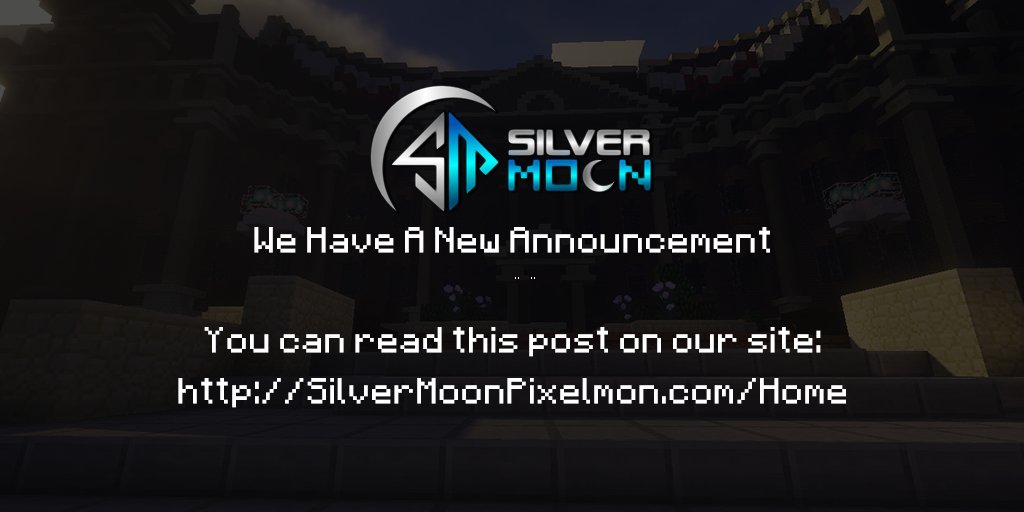SilverMoonPixel's tweet photo. #SilverMoon #Pixelmon #Minecraft News: Server Updates 11-19-17 - Learn More: https://t.co/Iki6zxnrOg https://t.co/9aMiOmdkNe