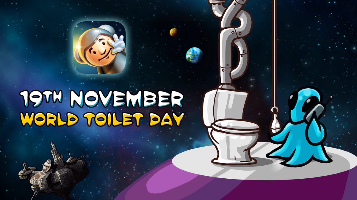 GTruckerapp's tweet photo. Ladies, Gentlemen, Aliens, let’s celebrate World Toilet Day together. #WorldToiletDay https://t.co/JxKfIMT0al