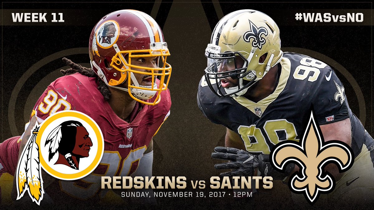 #SaintsGameday!   Kickoff is Noon CT on FOX #WASvsNO https://t.co/EA3t2WVO2T