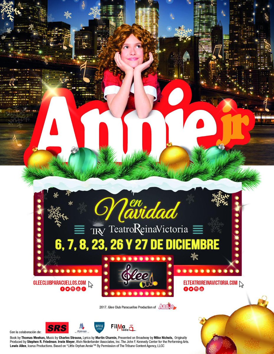 TEATRO: El musical ANNIE JR. regresa por Navidad al Teatro Reina Victoria (<a href="/treinavictoria/">Teatro Reina Victoria</a> ) citeyoco.com/2017/11/19/tea…