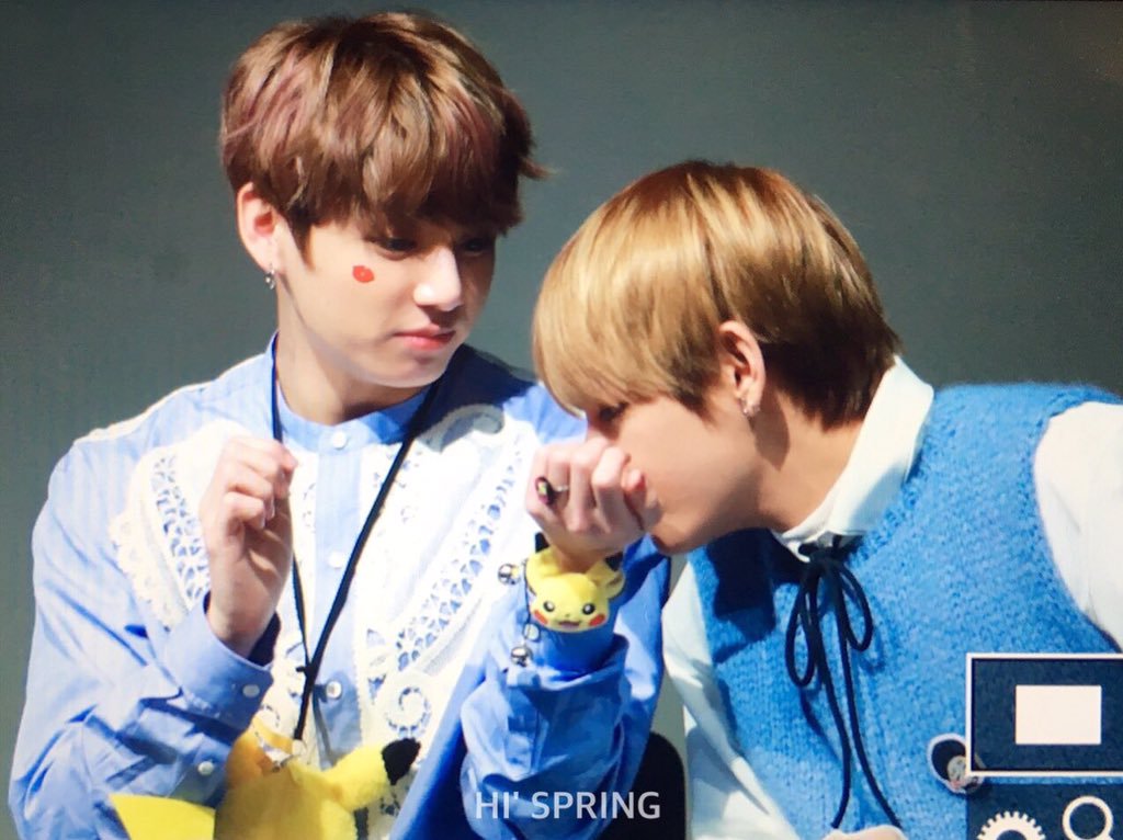 —; When taehyung sniffed the perfume on jungkook's wrist. [2013-2017]