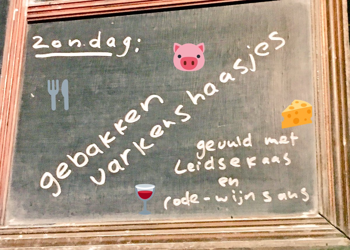 Elke #zondag als #daghap van de reguliere kaart, alleen op zondag €12,50 eu: #varkenshaasjes gevuld met Leidse kaas &amp; overgoten met rode wijnsaus + frites, aardappeltjes of rijst! #Leiden #dagschotel #lekker #eten #leidsekaas #rodewijnsaus
