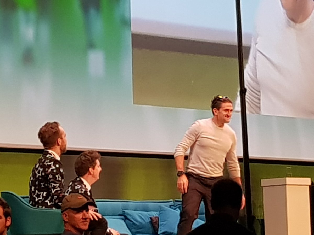 Wow. @CaseyNeistat get's a standing ovation just by entering the stage. #brightday2017