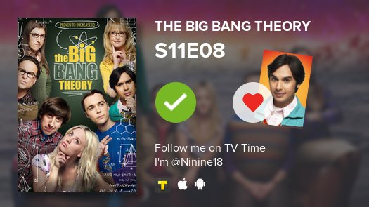 ChoupiZila's tweet photo. J'ai enfin vu S11E08 The Big Bang The...! #TBBT  #tvtime https://t.co/srWAfyLKax https://t.co/aG0LP9owtj