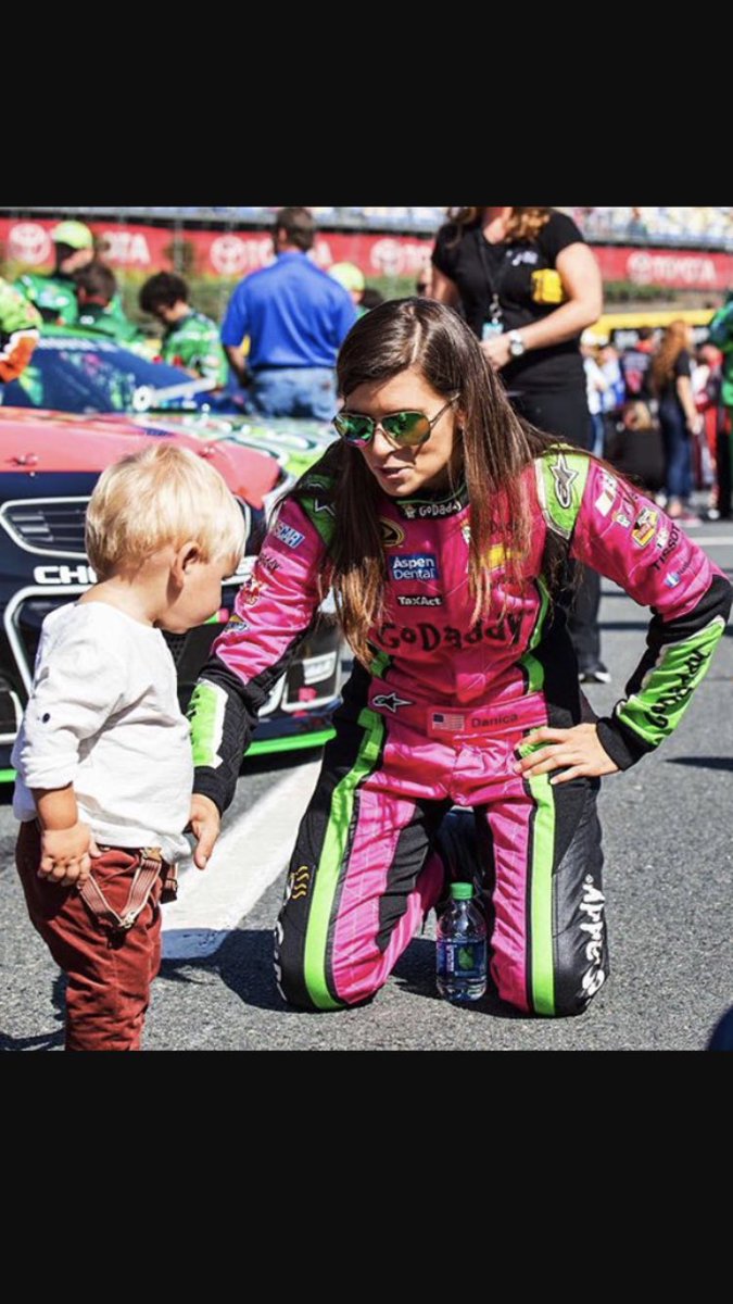 ClintBowyer's tweet photo. Then there’s this little lady.  I’m going to miss everything about this kickass woman.  Fun, smart, talented, tough, and maybe kinda pretty...”THE total package”  She IS the perfect role model for any young kid with dreams!  @DanicaPatrick 💪 https://t.co/KP2hKtlHNa