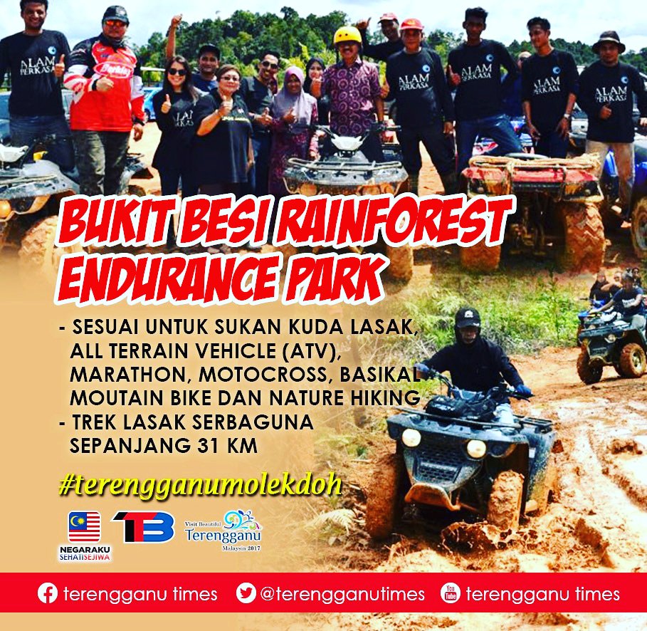 Bukit Besi Rainforest Endurance Park jadi tarikan eko-pelancongan terbaru di Dungun. Antara sukan lasak yang ada di sini ialah sukan kuda lasak, marathon, motocross, basikal mountain bike dan mature hiking.