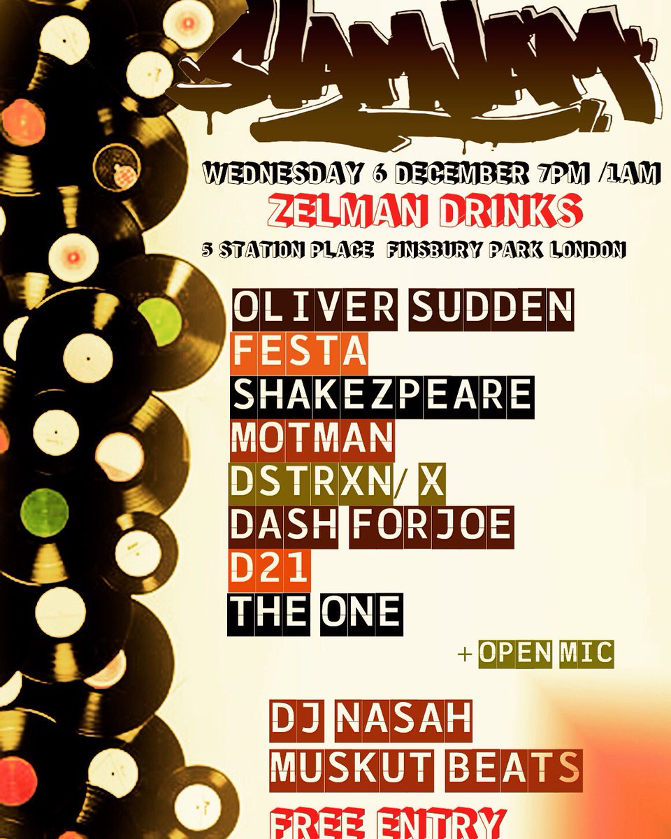 Yes we are back! 6th December Finsbury Park. facebook.com/events/1915402…