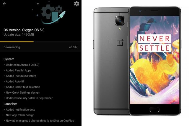 androguider's tweet photo. OnePlus 3 & 3T start receiving Android Oreo https://t.co/HjDKcBOqIe #news #oneplus #OS_Update https://t.co/pGUFpp0jeK