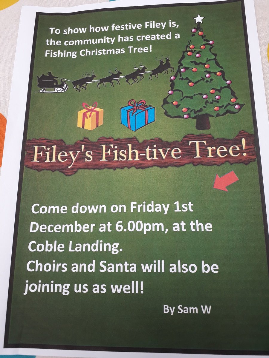 OfficialFiley's tweet image. Do not miss the first Grand Opening Ceremony of Filey's Fish-tive Xmas Tree on the Coble Landing #filey #yorkshire #fishing #tree #chrismas #fileybay