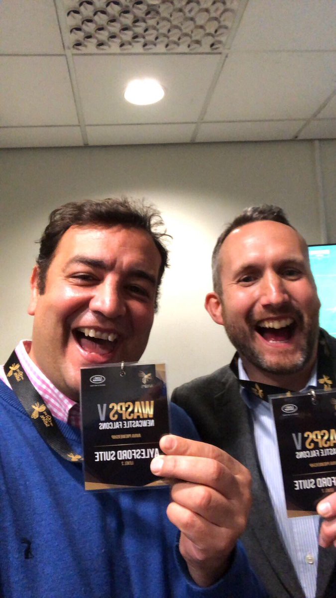 AOERFC's tweet photo. Thanks to @WaspsRugby and @WaspsCommunity for the invitation to a great win yesterday! See you soon for the Christmas games #AffiliateClub https://t.co/Q9k4jH26DQ