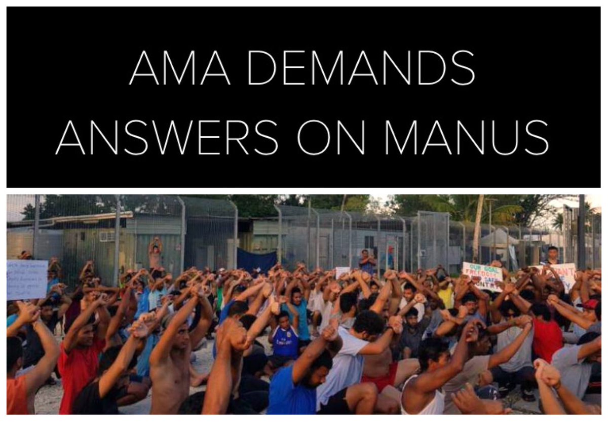 ama_media's tweet photo. Australian &amp; PNG Governments must allow doctors to assess the health of asylum seekers. Doctors are ready to assist https://t.co/ZJWfHjptbj https://t.co/Gcnban7i4B