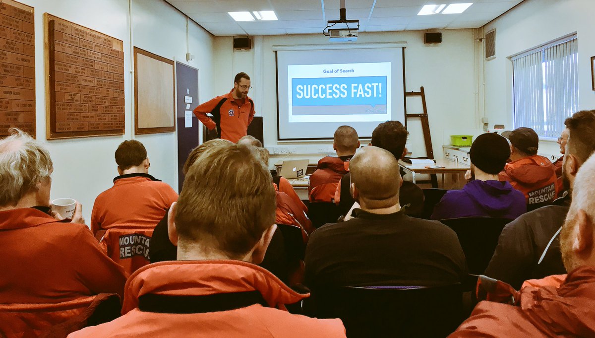 HVMRT's tweet photo. More Search Management training @HVMRT headquarters, today. Theory first, practical on the hill later today. #successfast @mountrescueuk #MountainRescue #SearchandRescue https://t.co/g1nqfGTcfE