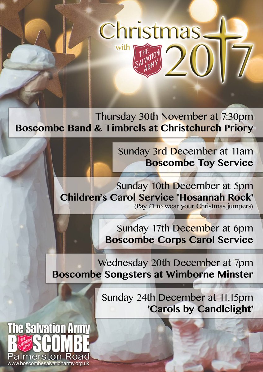 Join us this Christmas at Boscombe Salvation Army.