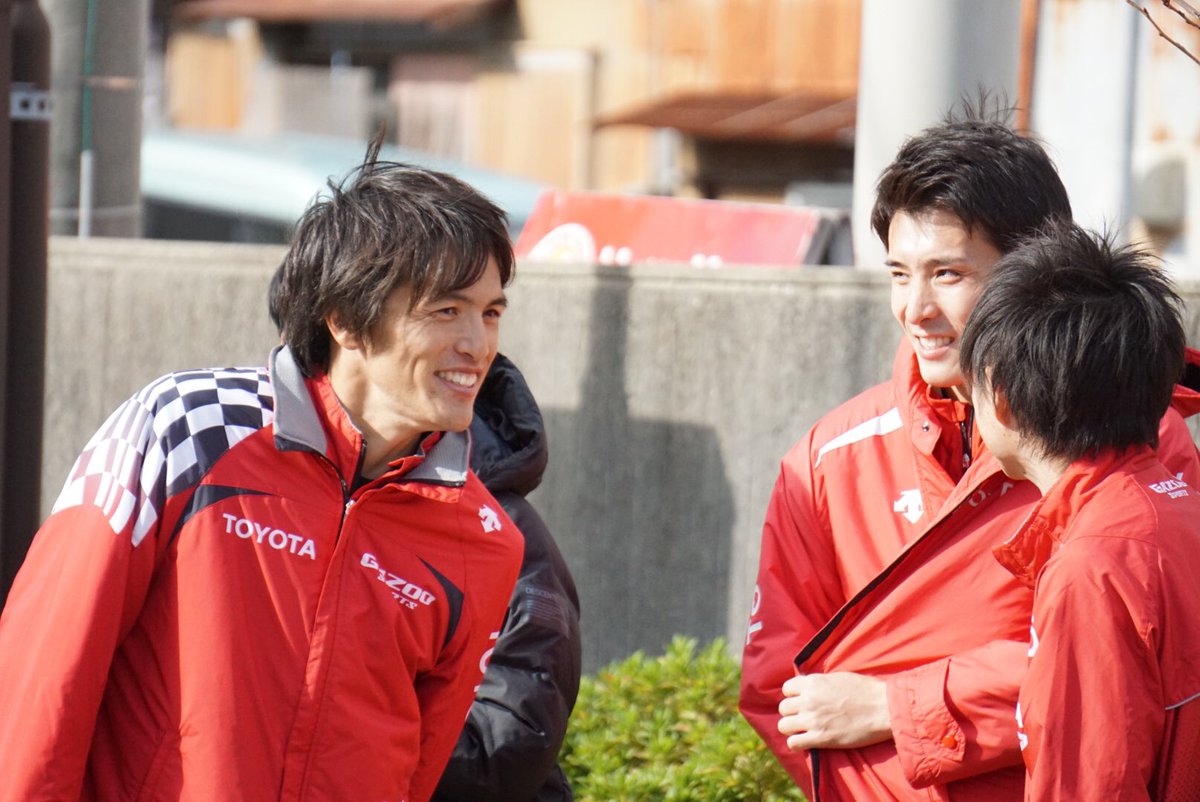 レモンユーカリ Pa Twitter 中部実業団対抗駅伝 ゴール後 窪田忍選手 外丸和輝選手 服部勇馬選手 山本修平選手 トヨタ自動車 中部実業団駅伝 窪田忍 外丸和輝 服部勇馬 山本修平