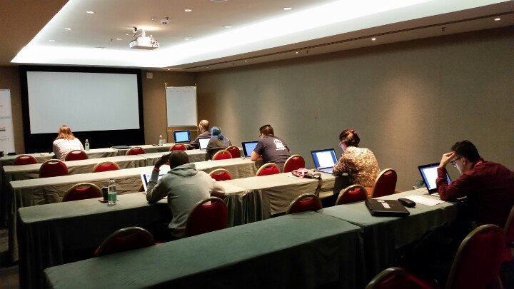 The last group (from Kenya, Italy, Guatemala, USA and Columbia) at <a href="/Joomla/">Joomla!</a> World Conference in Rome has started their exam #JWC17 Good luck!