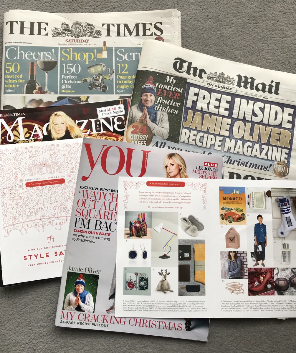 WorcesterBID's tweet photo. 2 national newspapers 1 weekend showcasing some of Worcester’s fantastic independents #Worcestershirehour #SmallBizSatUK #keepitlocal https://t.co/3zO2VTa7Hq