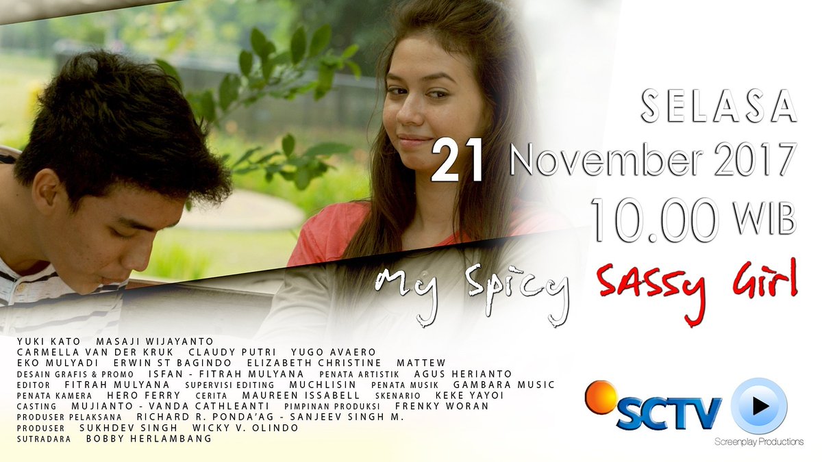 FTVScreenplay's tweet photo. Ada apa dengan @yukikatou2 dan Masaji Wijayanto ?

Saksikan perjalanan kisah mereka dalam FTV "MY SPACY SASSY GIRL" SELASA, 21 November 2017 jam 10.00 wib di @SCTV_ https://t.co/BVPlaxgkMa