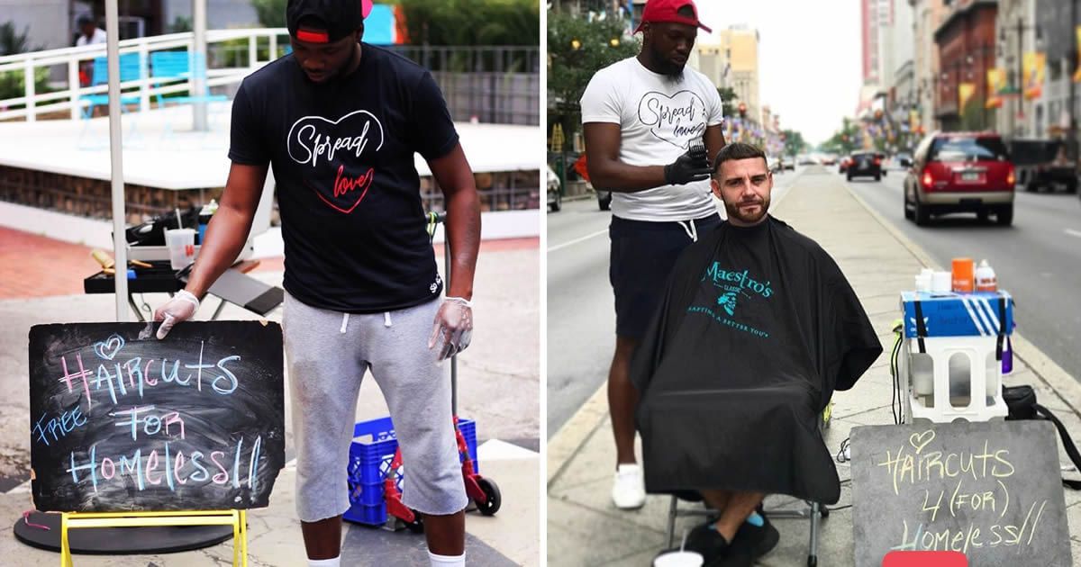 9gag On Twitter Street Barber Offers Free Haircuts To
