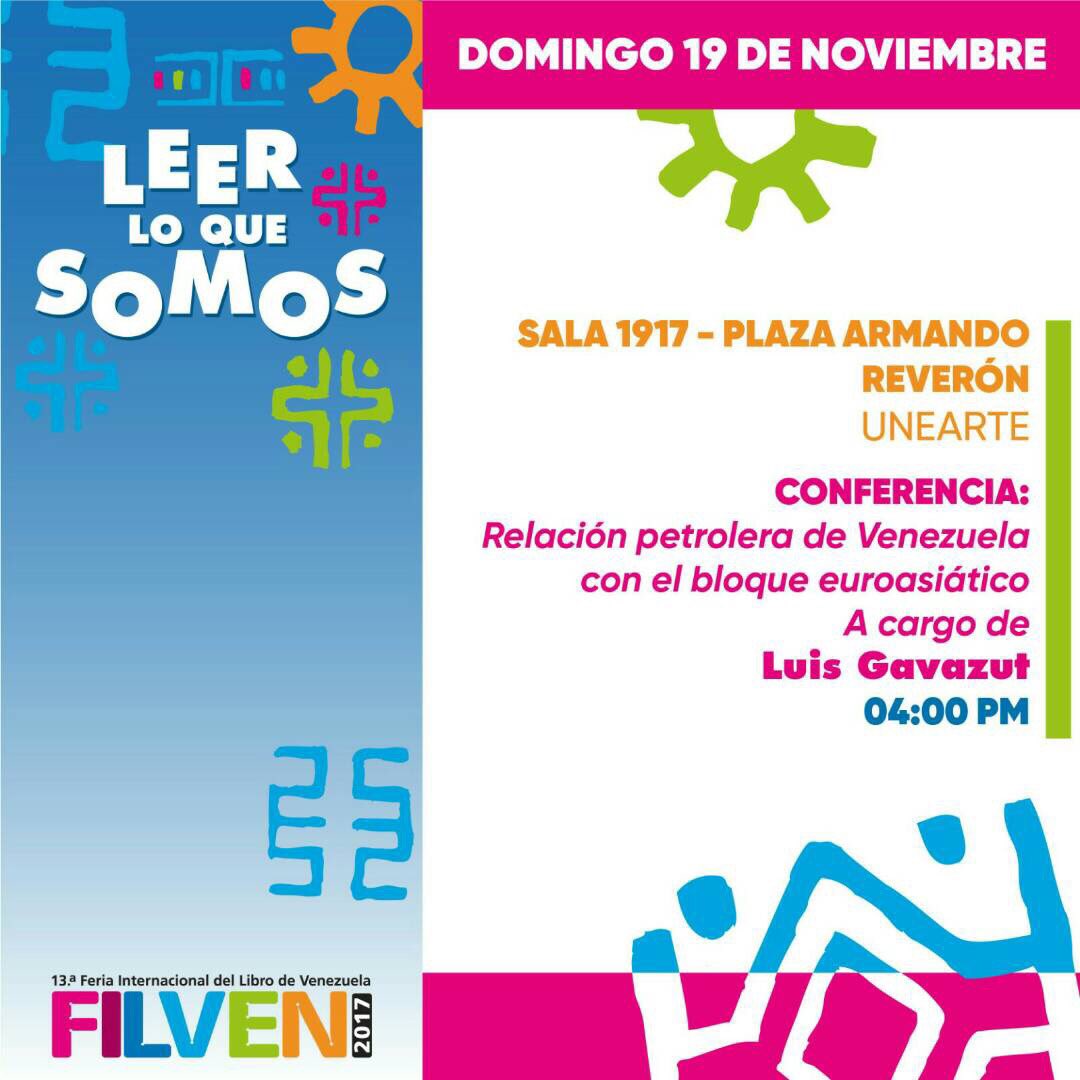 ¡#Hoy cierra la #FILVEN2017 en Caracas! Lleva a los chamos al pabellón infantil, pasea entre libros y asiste a charlas, bautizos y conciertos #FelizDomingo #19Nov