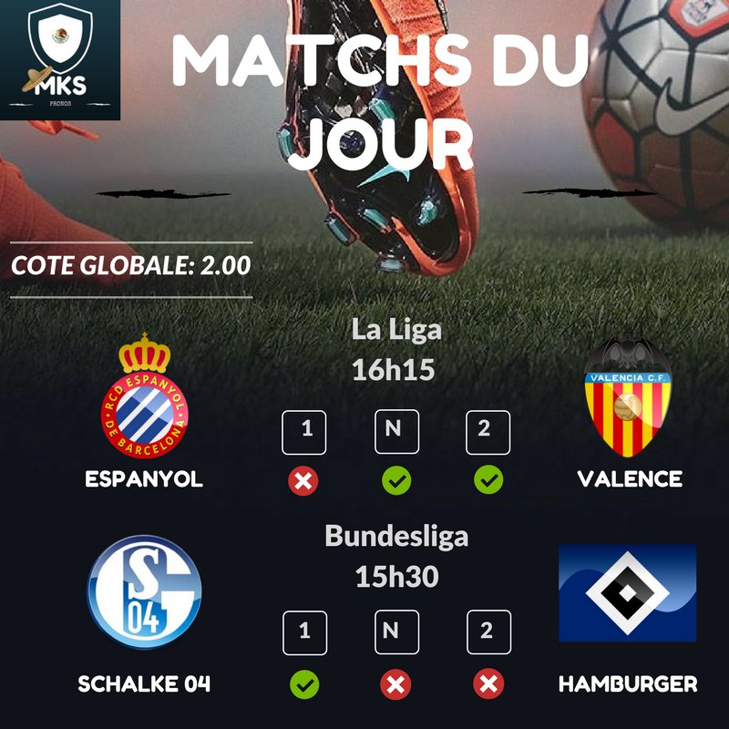 MKS_Pronos's tweet photo. ➡️ Combiné Du Jour MKS ⬅️

➡️ Combiné Validé Hier @2 🔥Force à nous pour AJD 👍 Modérez vos mises, la carte bof.

➡️ Ajoutez moi sur Snapchat --> mksofficiel Et sur Facebook --> MKS Pronos 👍🔥 https://t.co/MBgvfIndRR