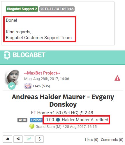 Entiendo que a muchos les doy dolor de cabeza, publico picks muy buenos y GRATIS!

Hace tiempo Benjinnn mi hater Nº1 intenta hundirme pero nunca lo ha conseguido. Lo último de él y lo más rastrero que he visto, es que intenta hundirme con falsos reports de mi blogabet! PATÉTICO👇
