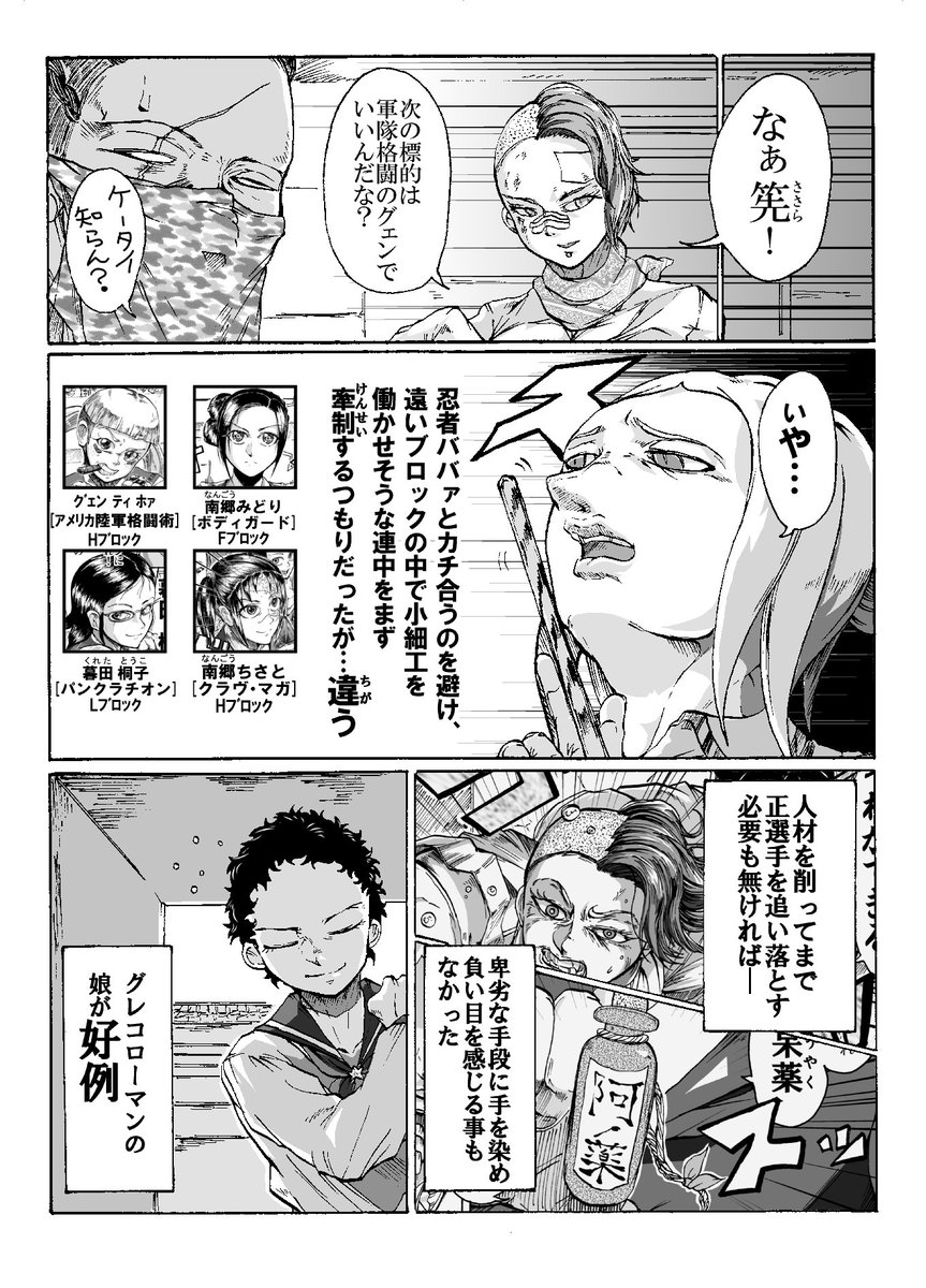レスリングvs易筋経の裏側
エスクリマ娘の思惑
備忘録てきにね 