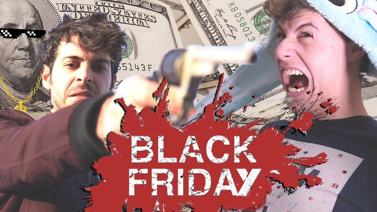 AntonLofer's tweet photo. NUEVO VÍDEO!! Black Friday con @Stoneismynamee RT SI TU TAMBIEN VAS A COMPRARTE MIL TONTERÍAS!! 😂

Y RT para DM del Antón Consumista! 😏

https://t.co/bVHFVX9BuC https://t.co/eBFIZV7m46