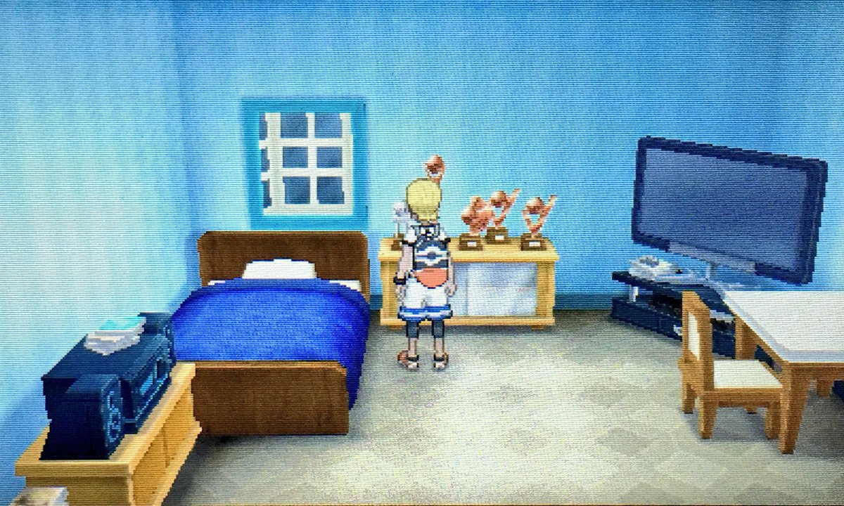 ヨウ ポケモンウルトラサンムーンで主人公の部屋のゲーム機はnintendo Switch に変わったけど Wii U もちゃんと登場してるからね ２番道路モーテル隣の家