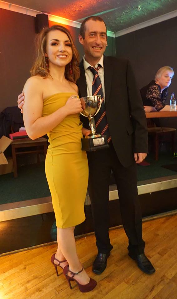 TurriffUnitedL's tweet photo. Fife Arms Managers Young Player of the Year 2017 winner Alex Garven with Manager Ricky Horne (Runner-up Nicole Harper). https://t.co/92jIb4xh9Q