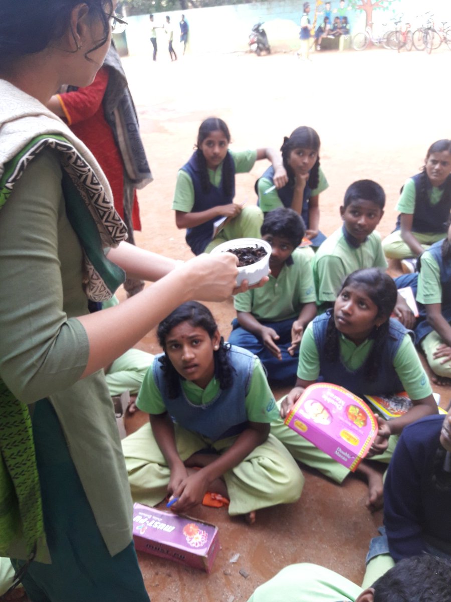 Awaken21Ed's tweet photo. Parikrma21 students composting workshop #reducewaste @parikrma https://t.co/VQYxbSdkRK
