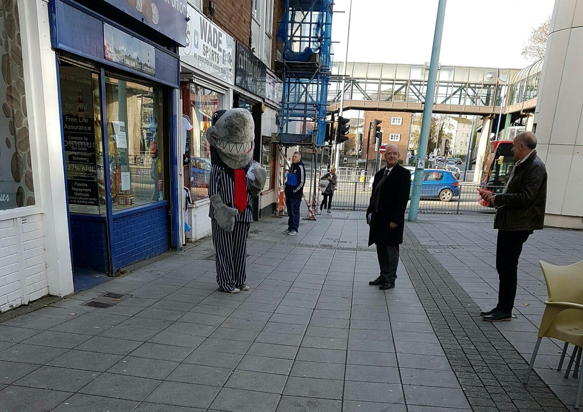 HopeCrUnion's tweet photo. Did you see the shark in Plymouth City Centre yesterday? We had a great day promoting awareness about loan sharks #ourCPCU @LoanSharkNews #creditunion #Plymouth #plymsocent https://t.co/ewCo4MTrmF