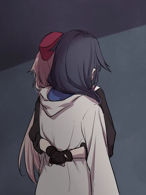 #少女前線 
"少し元気になった?"
"もう少し。"
"はい。" 