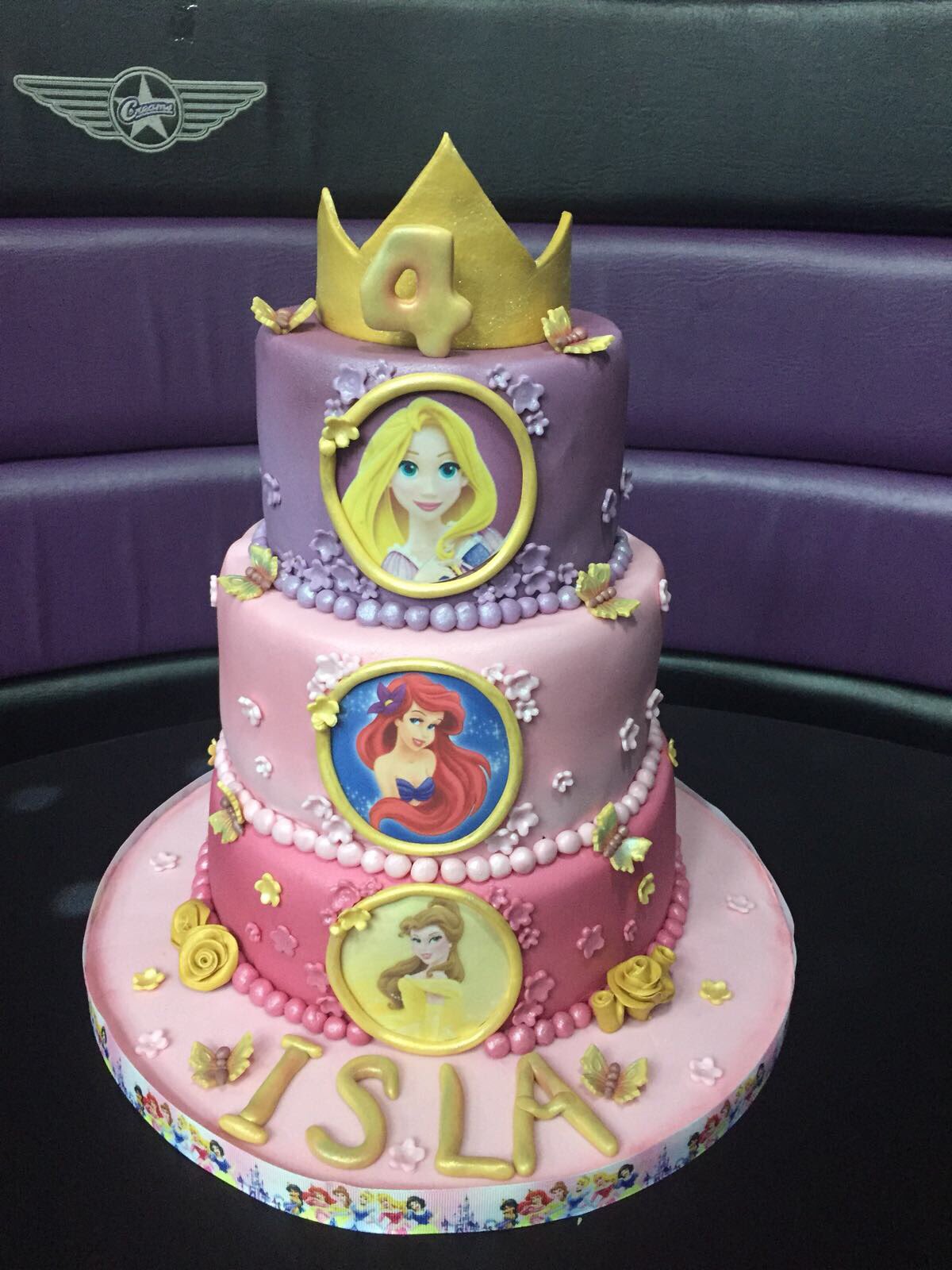 3 Tier Princess Ruffle Cake | sugarbabiesbakeshop