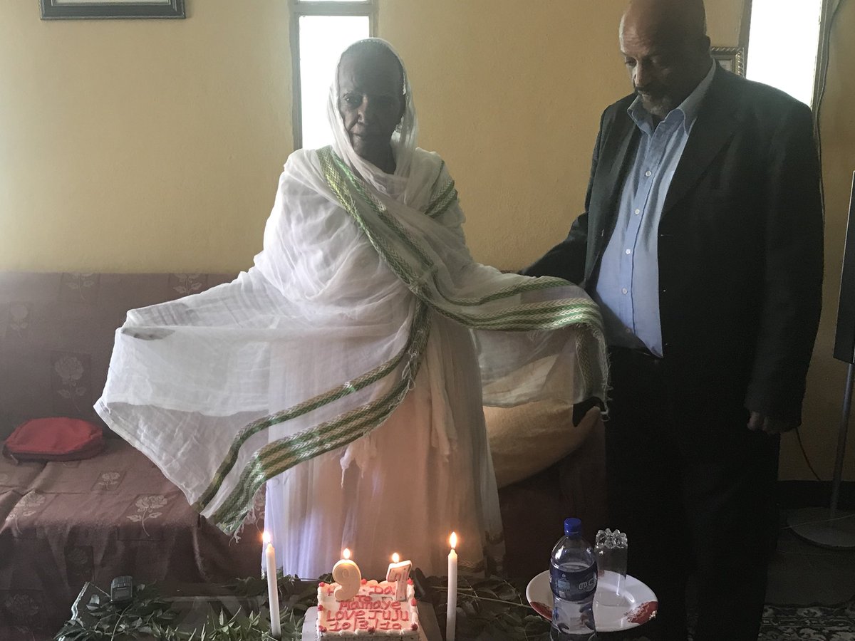 ProfKindeya's tweet image. Mama Asgedech (mom of #Iyasu #Berhe) turns 97; happy birth day