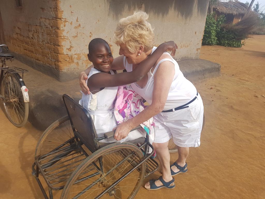 ercmalawi2017's tweet photo. Betty and Princess. Betty gifted her this chair to improve her standard of living. 
#equality https://t.co/I0FPbRyMMN