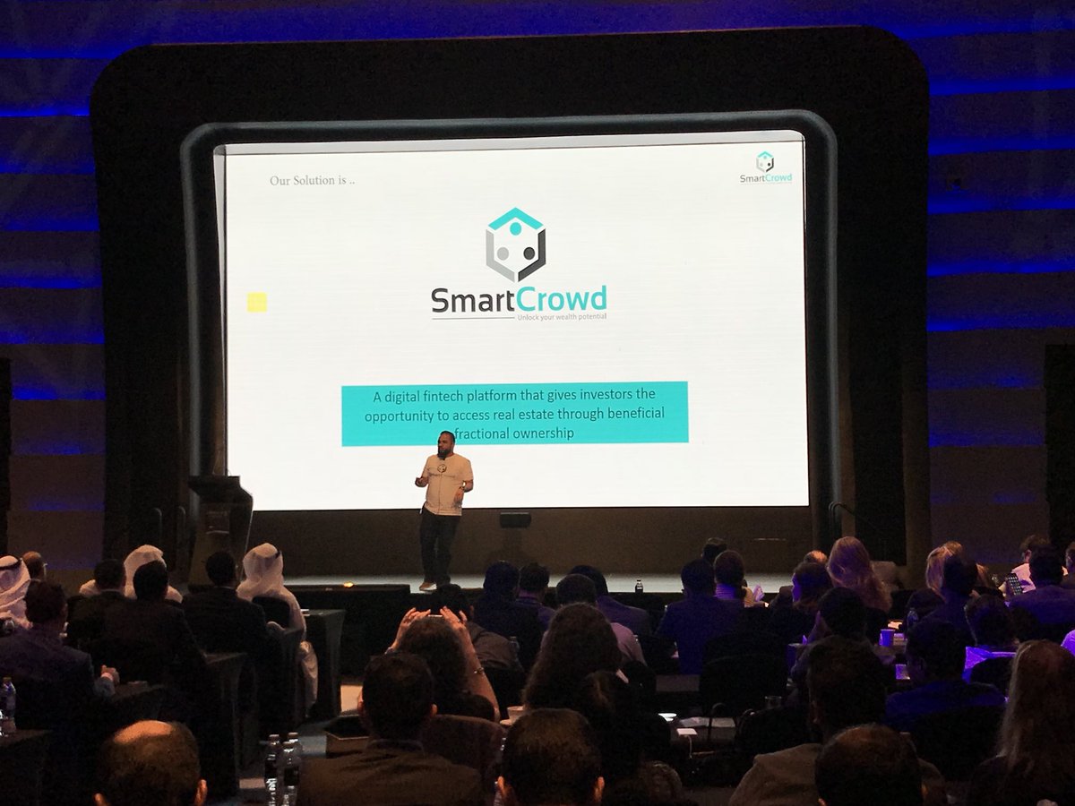 Smart Crowd, an investment platform providing the opportunity to access UAE real estate market with low minimum investment from a simple online portal. #FinTechHive #Investorday
