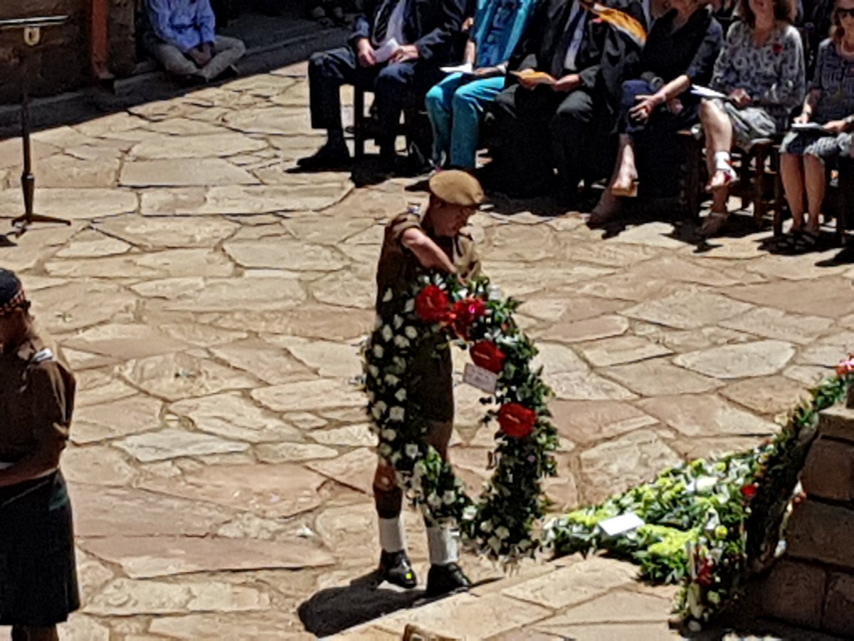 KingEdVIISchool's tweet photo. #RedMemorialParade @KingEdVIISchool Headmaster @DCPLovatt reads the #RollofHonour #WeWillRememberThem https://t.co/VPBVy4Y2oc