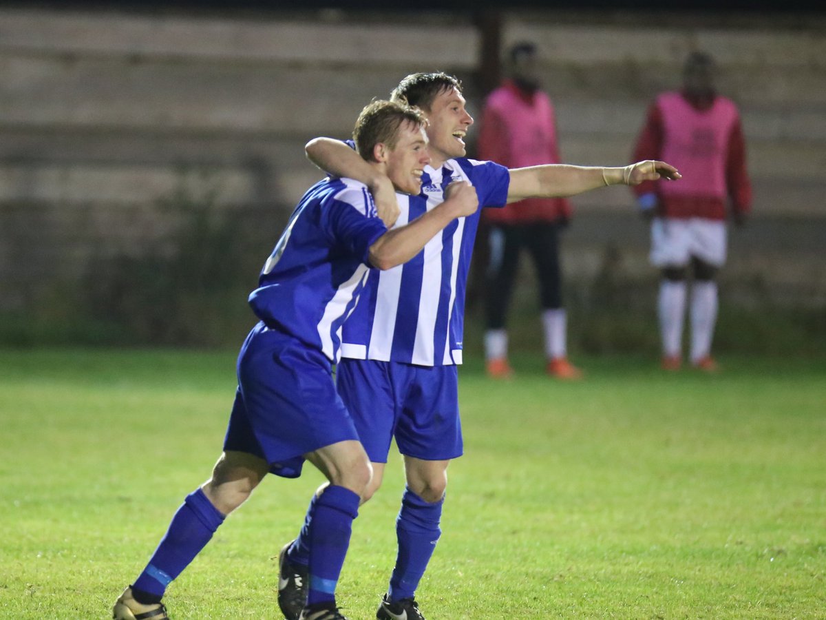 ABridgeTooFar16's tweet photo. Brothers in arms.

@JamieBuffin and @Buffin_ celebrate during @HullbridgeFC victory against @WembleyFC in the #FAVase https://t.co/Bpn74YaoTy